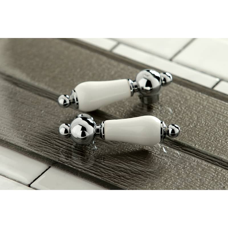 Heritage Two-Handle 3-Hole Wall Mount Bathroom Faucet