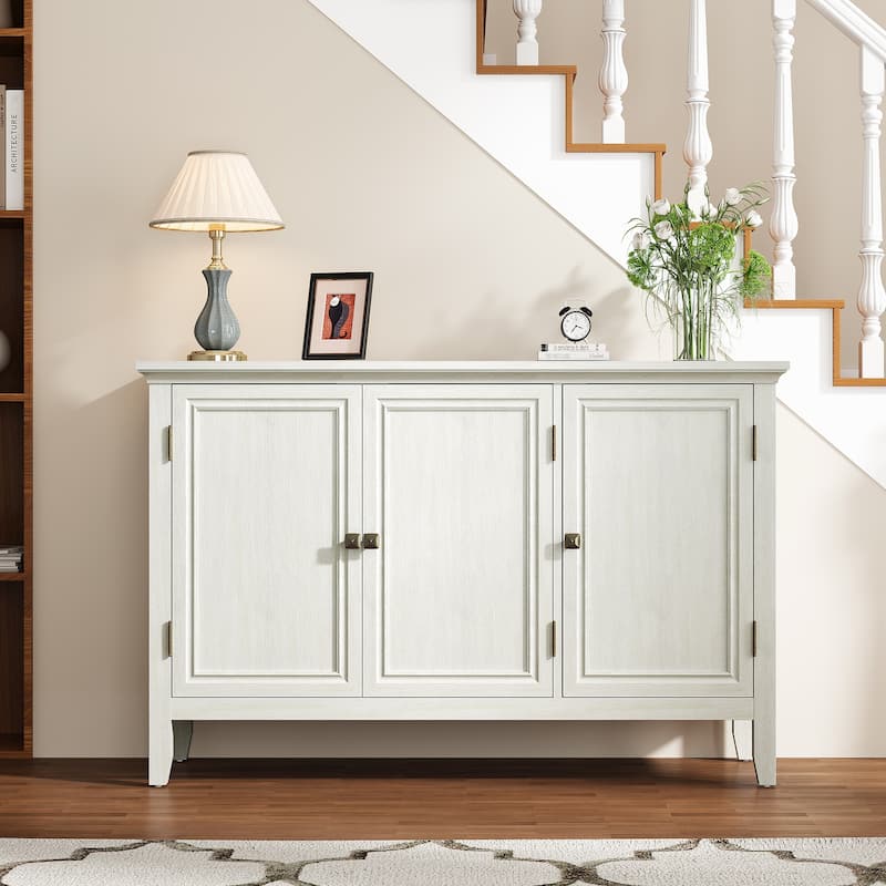 3-Door Buffet Cabinet with Adjustable Shelves