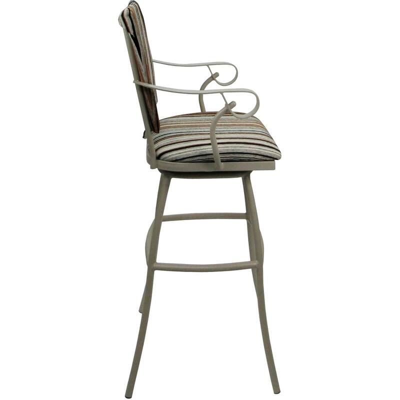 Set of 3 Outdoor Indoor Bar Stool Counter Extra Tall - Jenna PB Arms