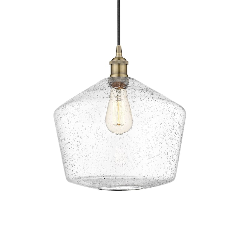 Innovations Lighting 616-1P-14-12 Cindyrella Pendant Cindyrella 12" - Antique Brass / Seedy