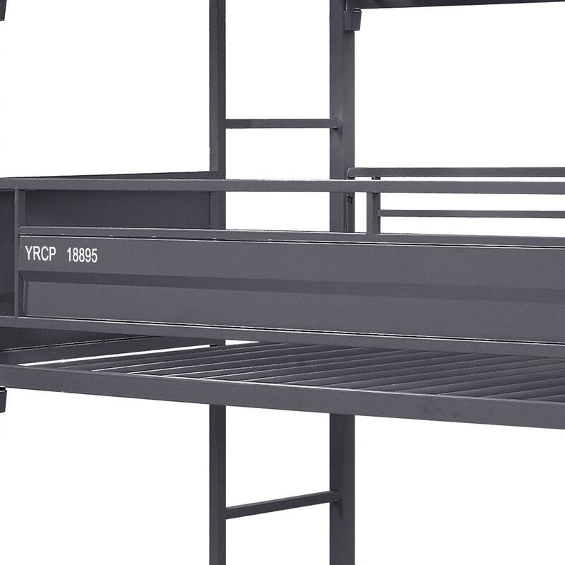 Kamloops Gunmetal Twin over Twin over Full Triple Bunk Bed