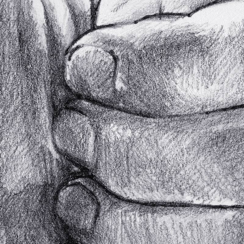 Hand Signs II (28 x 35) Canvas Art Print