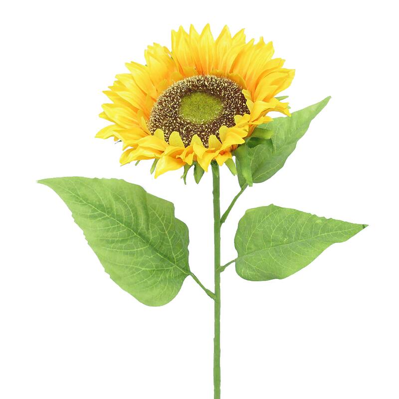 Set of 3 Deluxe Artificial Sunflower Stem 29.5in - 29.5" L x 6" W x 6" DP