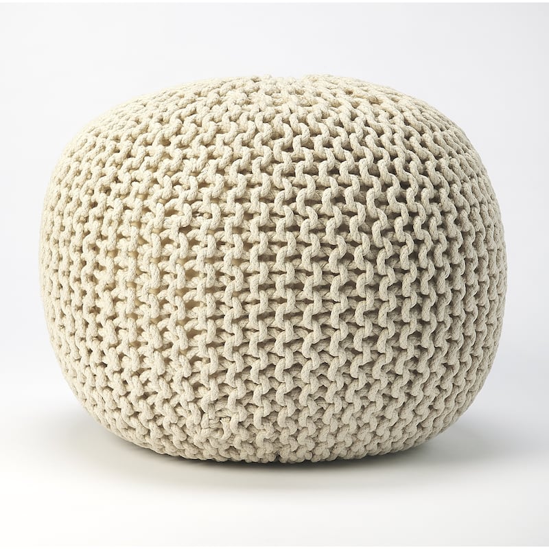 Pincushion Woven Pouf