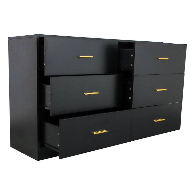 Modern 6-Drawer Dresser
