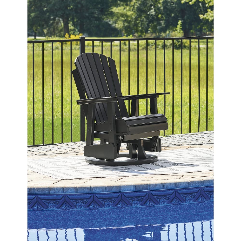 Signature Design by Ashley Hyland wave Outdoor Swivel Glider Chair - 30.88" W x 30.5" D x 41.63" H
