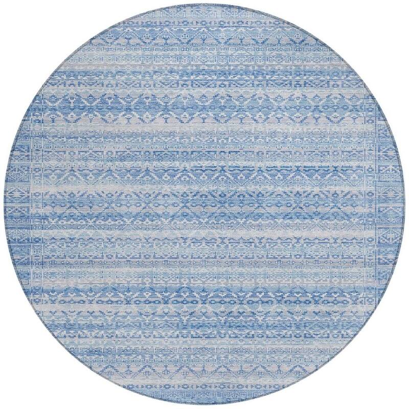 HomeRoots Striped Transitional Rectangle Outdoor Rug