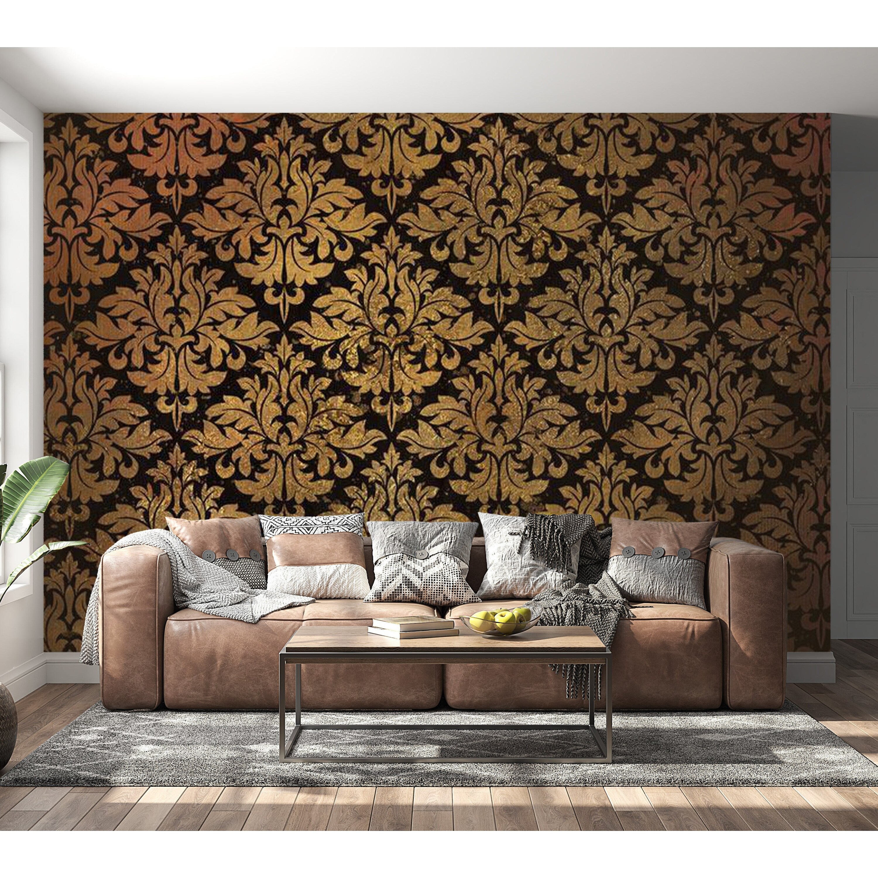 baroque pattern wallpaper