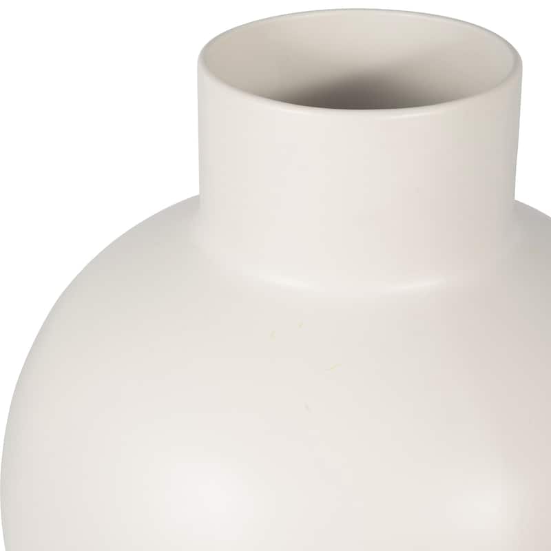 Sagebrook Home Neutral Round Modern Ceramic Bubble Vase