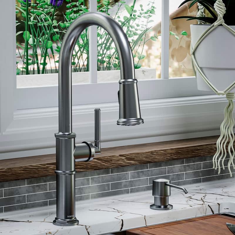 Karran Brampton KKF365 Single Handle Pull Down Sprayer Kitchen Faucet