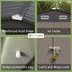 preview thumbnail 51 of 51, Patiowell 10' x 8'/10' x 10'Metal Outdoor Storage Shed with Goods Shelves/Floor Frame Garden Tool Shed for Backyard Garden