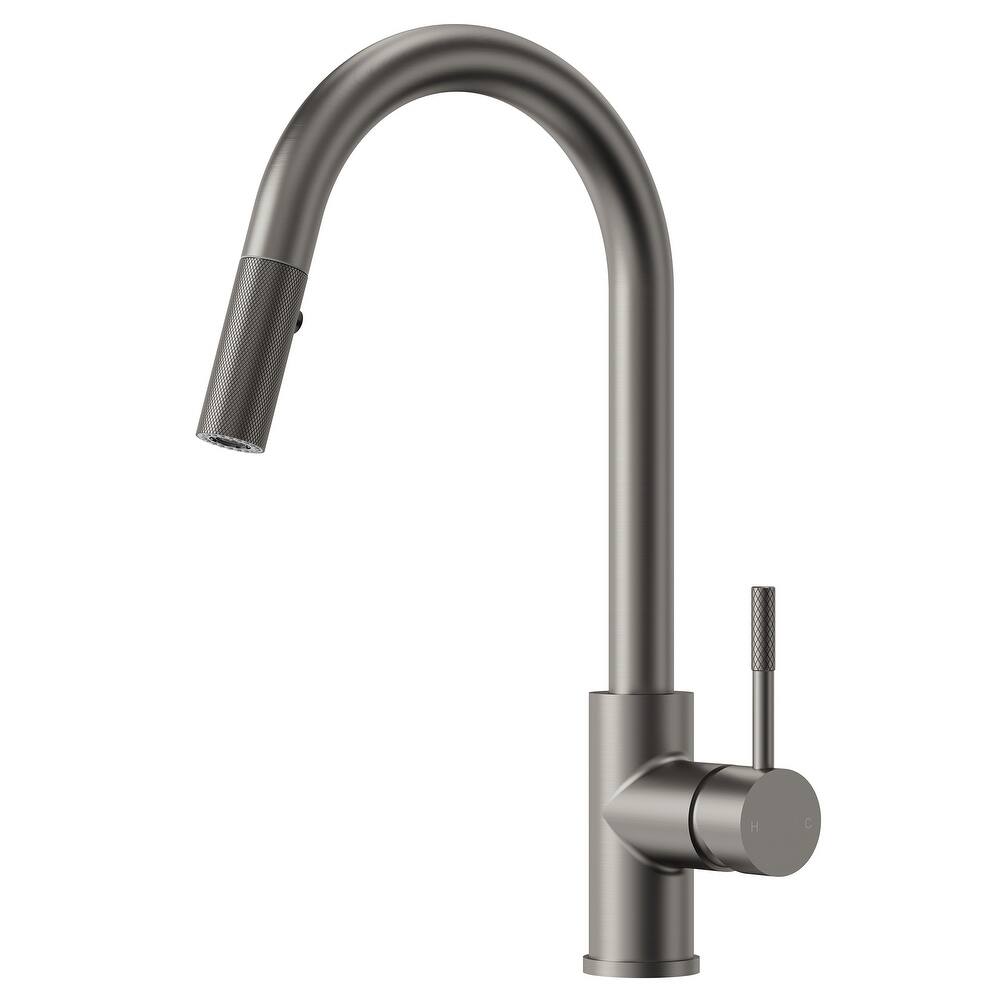 Single-Handle Pull-Down Sprayer Kitchen Faucet with 360° Spout Swivel
