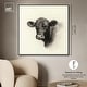 preview thumbnail 12 of 60, Darkness in Detail of Cow Canvas Animal Art Prints by Art Remedy