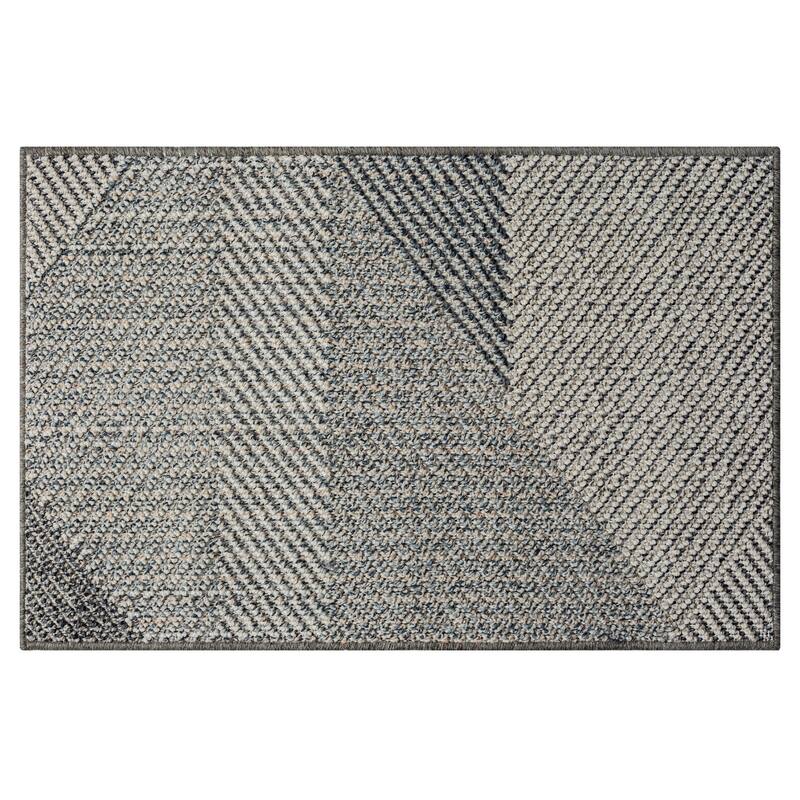 Terra by Obeetee Resort Abstract Rug - Cream/Onyx - 2' x 3'