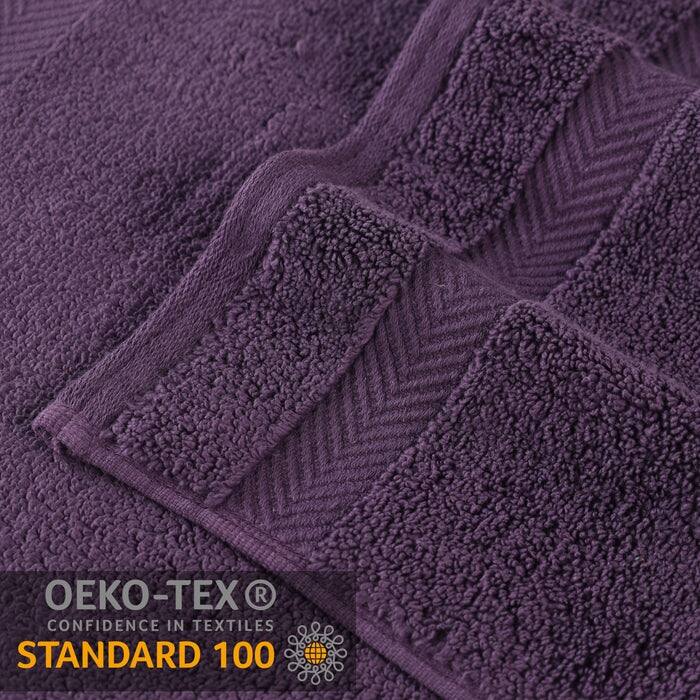 Superior Zero Twist Cotton Solid Soft Absorbent Hand Towel Set of 6