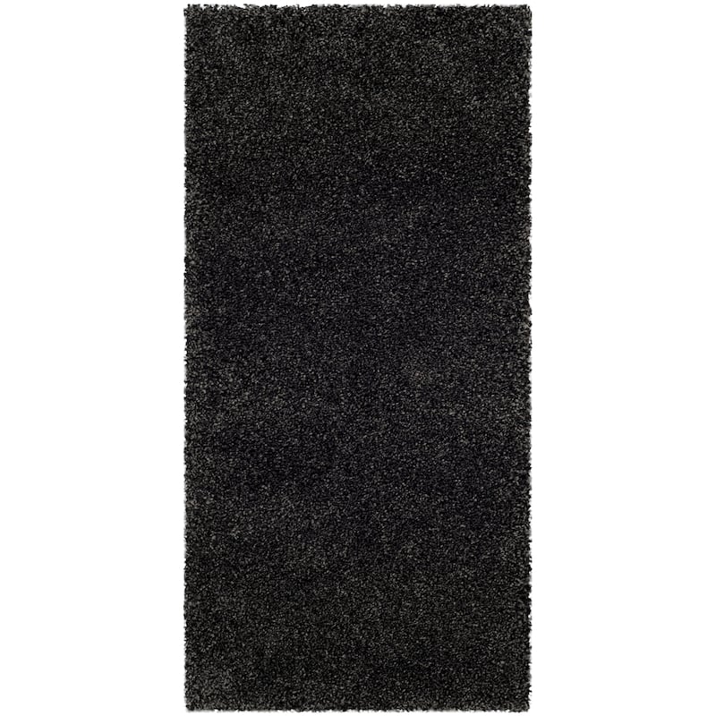SAFAVIEH, Milan Shag Afton 2-inch Thick Area Rug - 2' x 4' - Dark Grey