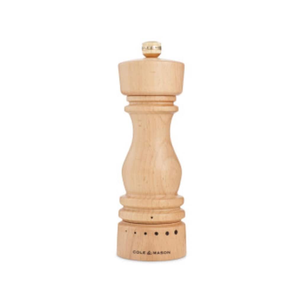 Cole & Mason London Natural Beech Grind Select Pepper Mill 7"