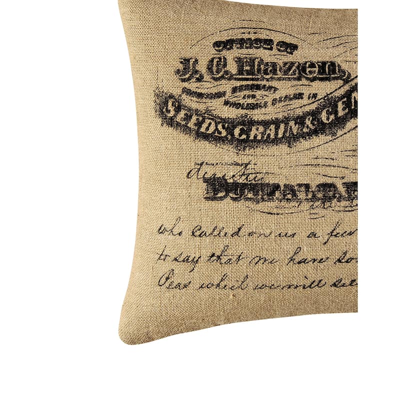 18" x 24" General Produce Burlap Printed Pillow