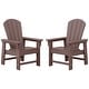 preview thumbnail 44 of 193, Laguna Kids Outdoor Poly Adirondack Chair (Set of 2) - N/A Dark Brown
