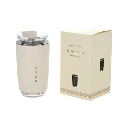12OZ Smeg Stainless Steel Insulated Vacuum Coffee Wall Travel Mug