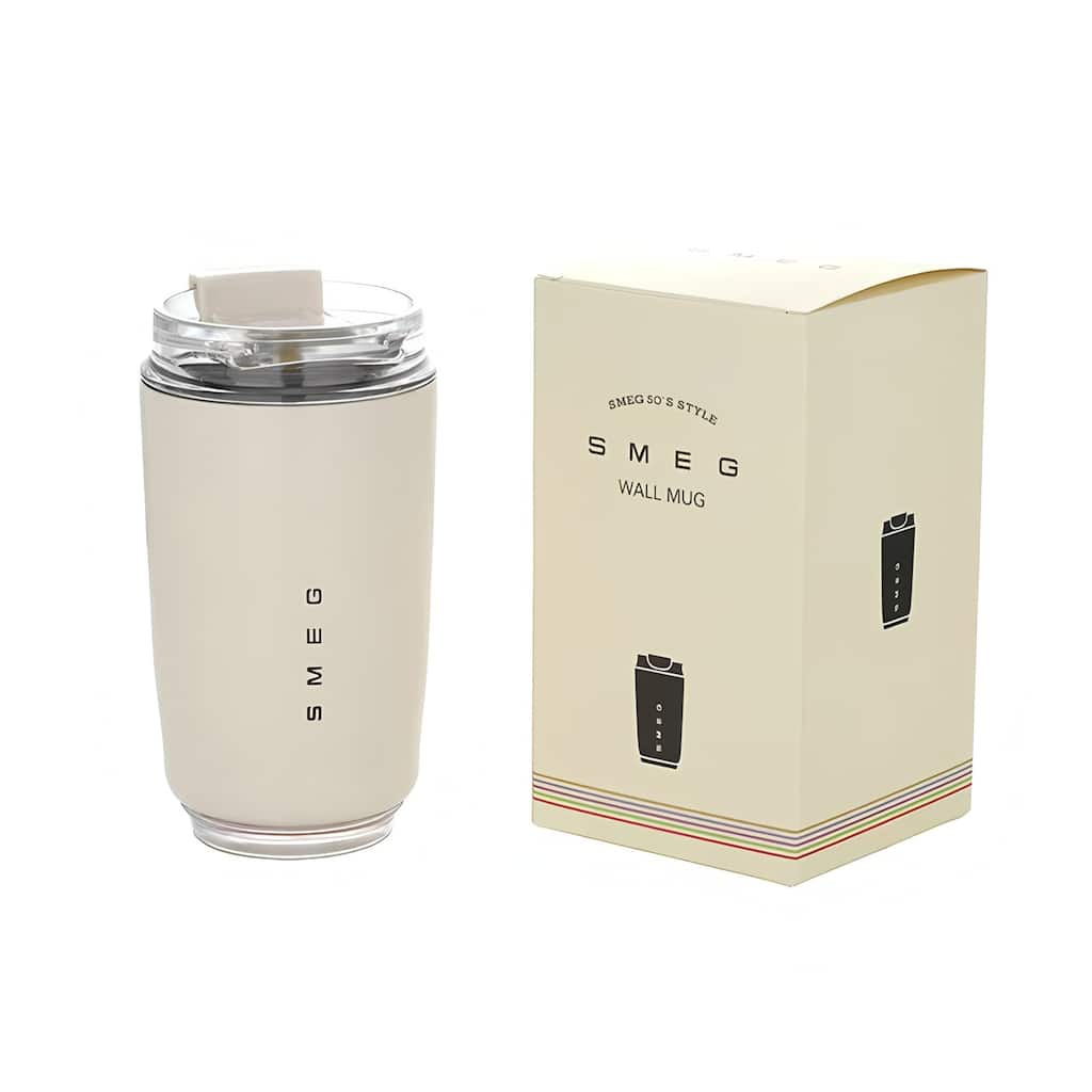 12OZ Smeg Stainless Steel Insulated Vacuum Coffee Wall Travel Mug