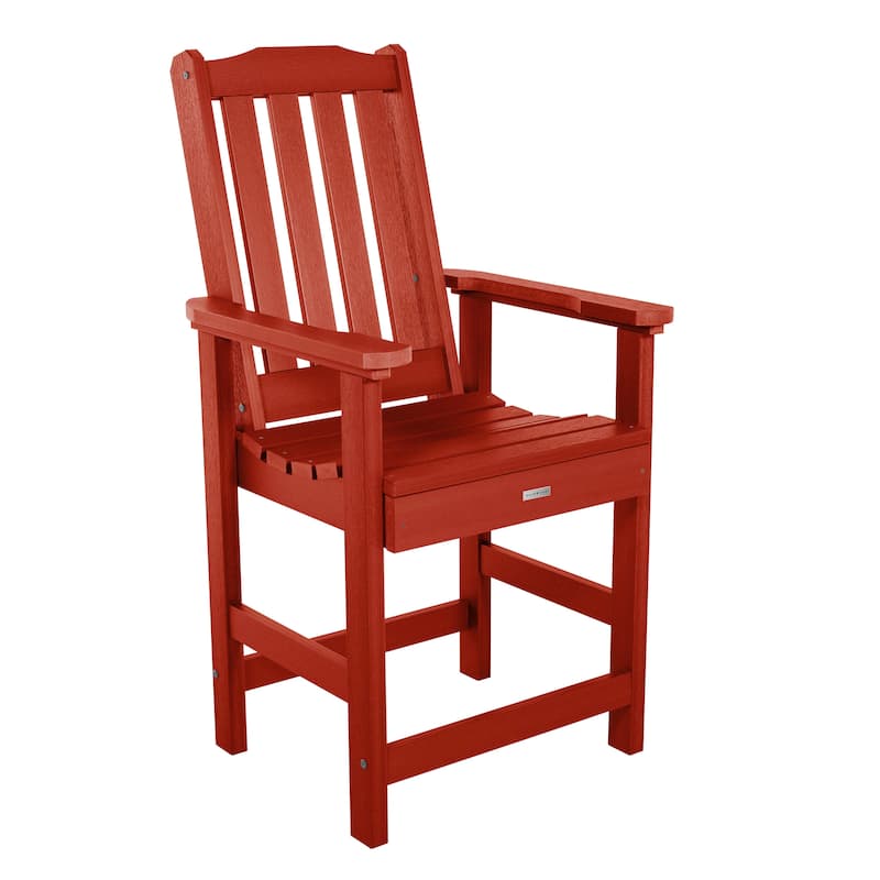 Lehigh Eco-friendly Counter Height Outdoor Dining Armchair - Rustic Red