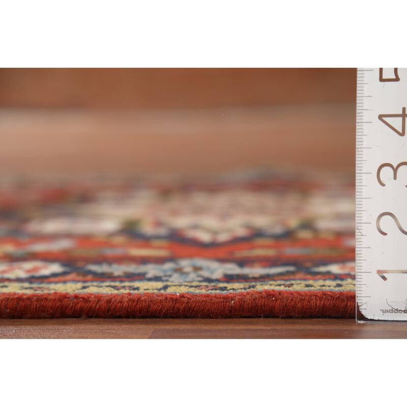 Geometric Heriz Serapi Oriental Accent Rug Handmade Wool Carpet - 3'0"x 4'10"