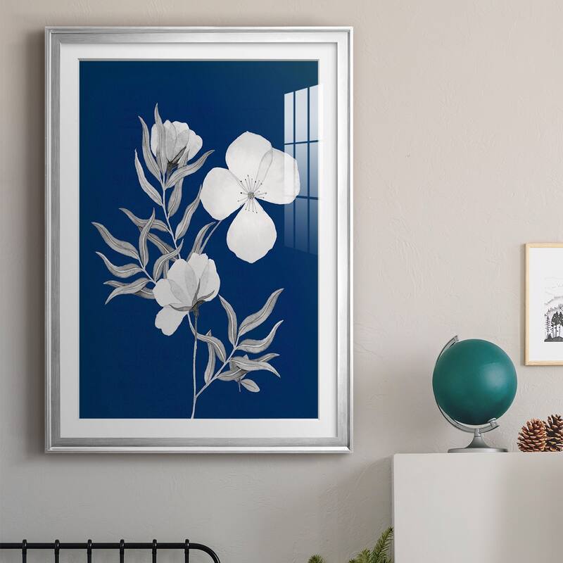Indigo Sketch II Premium Framed Print - Ready to Hang