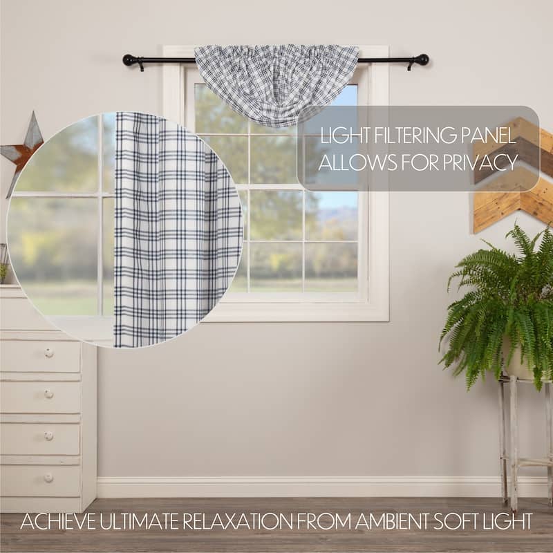 Sawyer Mill Plaid Balloon Valance - Balloon Valance 60x15 - Balloon Valance 60x15