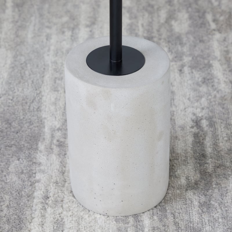 Carbon Loft Symbol Side Table with Concrete Base & Metal Top