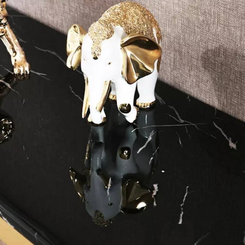 New Moon Console Table (Faux Marble)