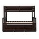 preview thumbnail 24 of 55, Twin Over Full Bunk Bed with Detachable Trundle & Storage Drawers