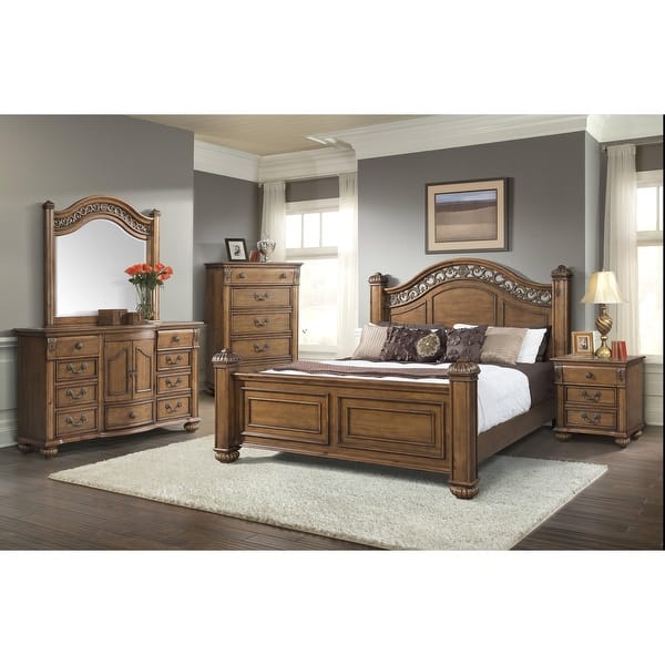 Picket House Furnishings Barrow King Size Poster 6 Piece Bedroom Set Overstock 12819850