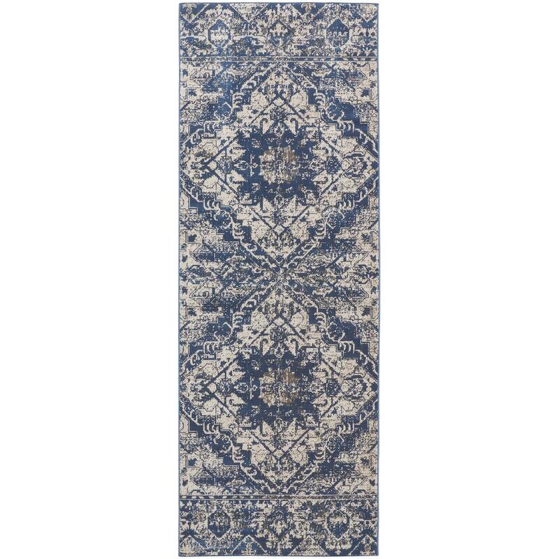 Hurst Vintage Medallion Oriental Transitional Area Rug