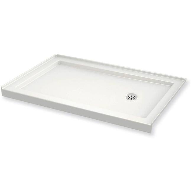 Maax B3Round 59-7/8" x 31-7/8" Rectangular Shower Base with Single