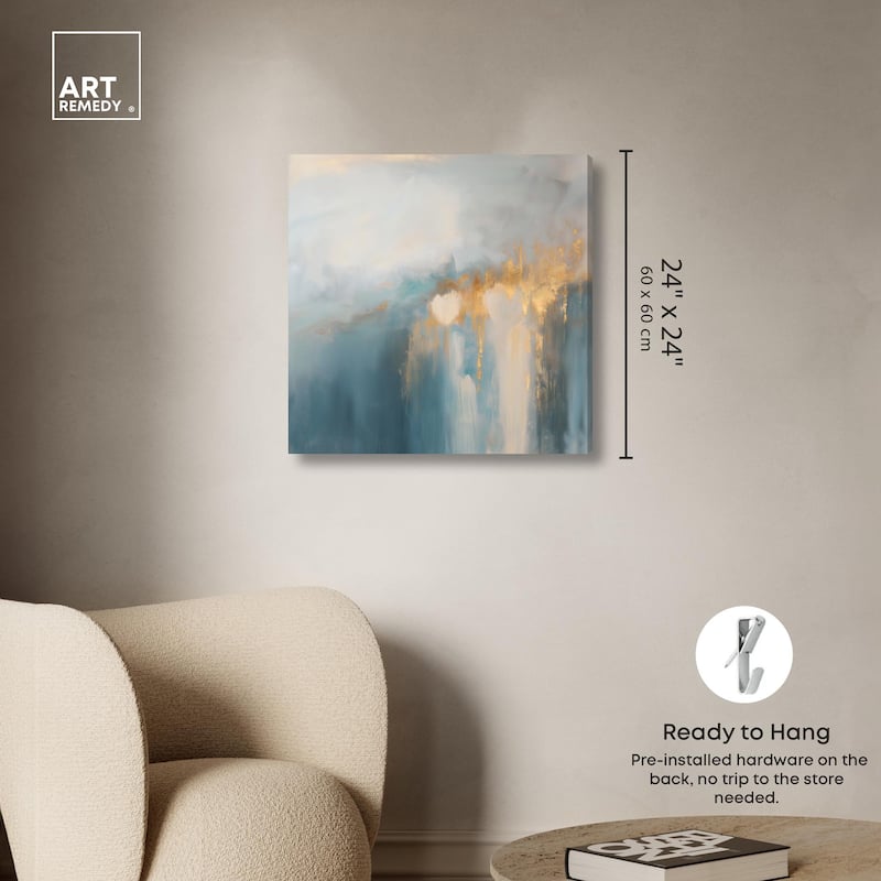 Golden Tears II Canvas by Art Remedy, Gallery Wrapped