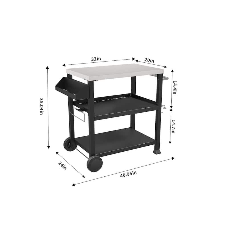 NUUK 32IN Stainless Steel Outdoor Prep Station