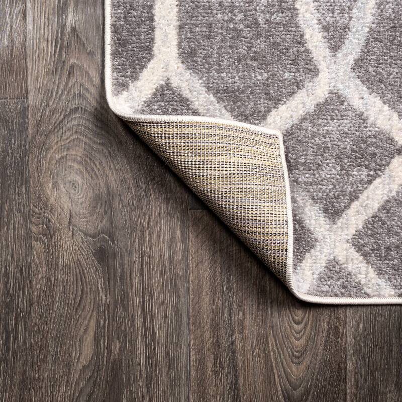JONATHAN Y Moroccan Ogee Fretwork Area Rug
