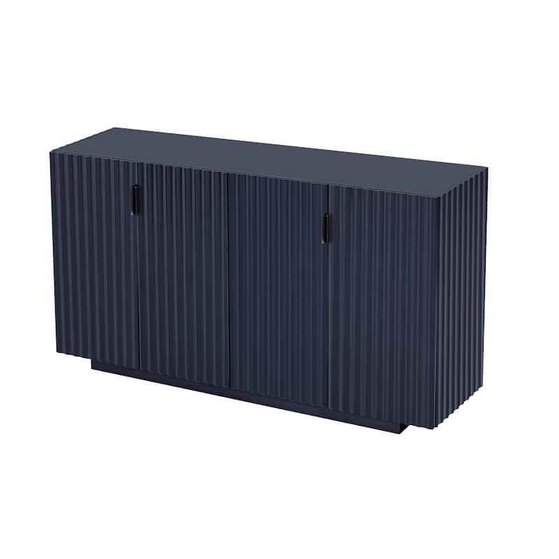 4 Wavy Doors Ample Storage Space Sideboard