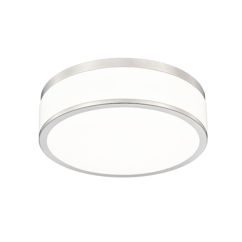 Z-Lite 1012F12-LED Ballord 12" Wide Flush Mount Drum Ceiling Fixture