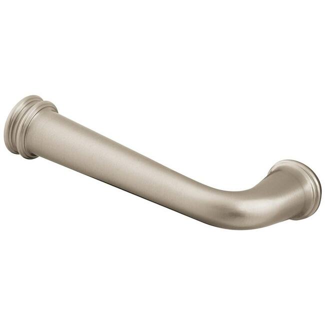 Baldwin Single Left Hand Estate Lever Minus Rosettes - Lifetime Satin Nickel
