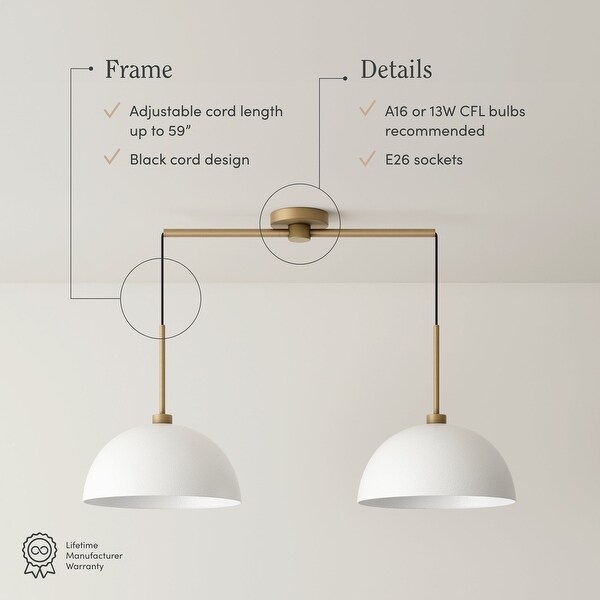 2 bulb pendant light discount