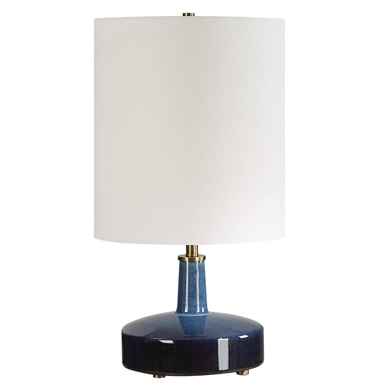 Uttermost Abyss Blue Table Lamp - 22.5" H X 12" W X 12" D