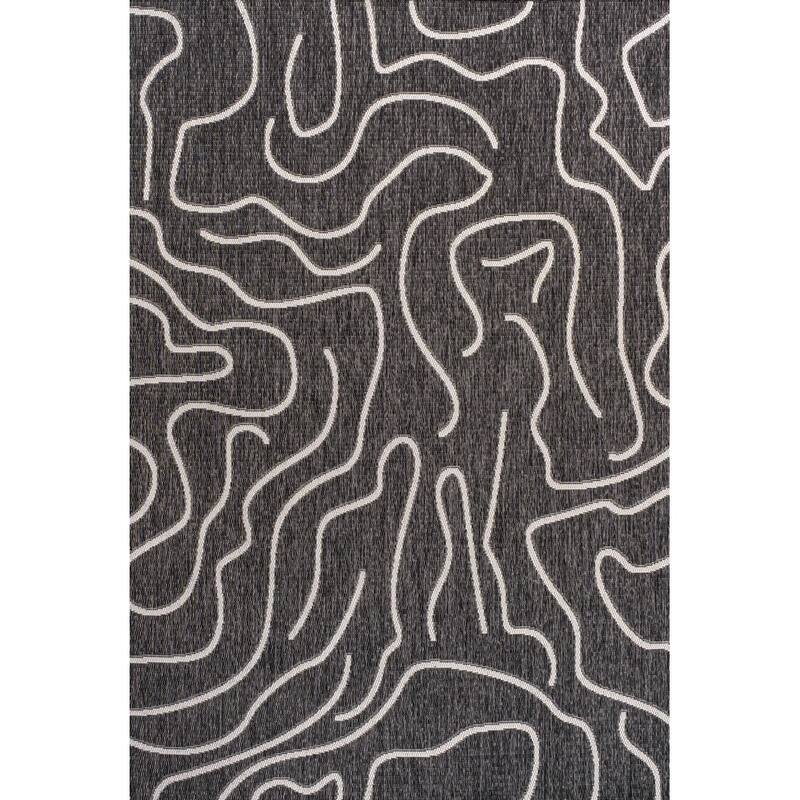 JONATHAN Y Nolan Modern Coastal Organic Shapes Indoor/Outdoor Area Rug
