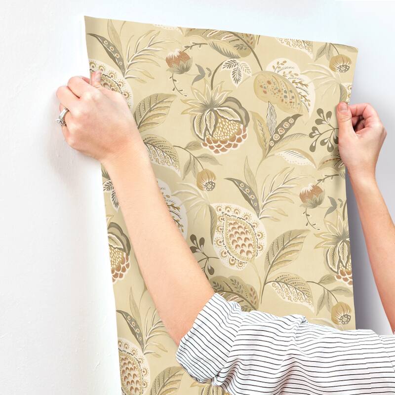 Chesapeake Bohemian Mustard Jacobean Wallpaper