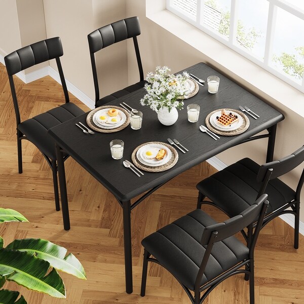 Kitchen Table and Chairs for 4 Dining Table Set for 4 with Upholstered Chairs On Sale Bed Bath Beyond 41161464