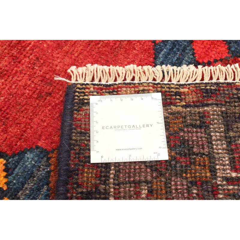 ECARPETGALLERY Hand-knotted Konya Anatolian Red Wool Rug - 3'10 x 7'6