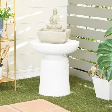 Beige Resin Traditional Fountain 11 x 10 x 10