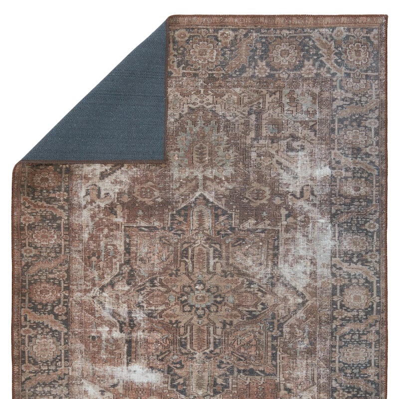 Minita Machine Washable Medallion Area Rug