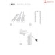 preview thumbnail 3 of 23, Interior Solid French Door / Mela 0755 Painted White / Single Regular Panel Frame Handle / Bathroom Bedroom Modern Doors